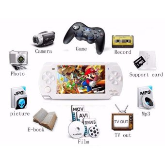 2017 Hot Portable Handheld Game Console 4gb built in 1000+ Games Video Games Support Camera MP3 Player(White) - intl
