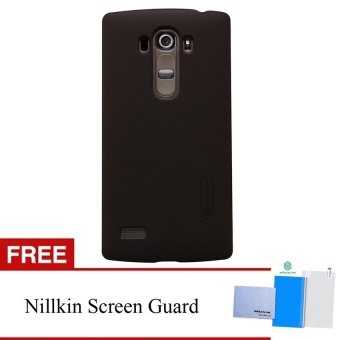 Nillkin Frosted Shield Hard Case Original For LG G4 Beat - Coklat + Free Screen Protector Nillkin