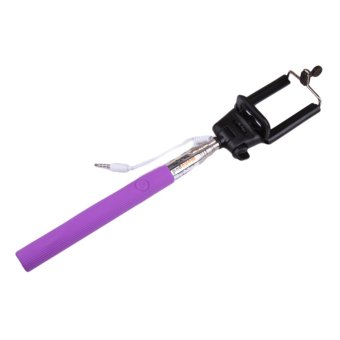 Fancyqube 22cm Self Timer Cable Monopod with Remote Shutter Button (Purple)
