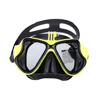 Snorkelling Scuba Diving Mask Goggles Swimming Face Mask with Bracket Mount for GoPro Hero 4 3+ 3 2 1 SJCAM SJ4000 SJ5000 Dazzne P2 Xiaomi Yi Sports Action Camera - Intl