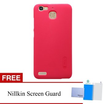 Nillkin For Huawei Enjoy 5S Super Frosted Shield Hard Case Original - Merah + Gratis Anti Gores Clear
