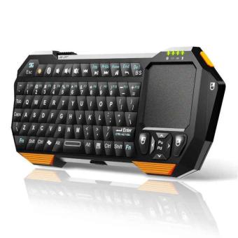 QQ Multifunction Mini Bluetooth Keyboard with Touchpad & Mouse Function for Android / Windows / Mac - Hitam