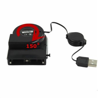 JinGle FYD-738 Mini Vacuum USB Cooling Fan Cooler Pad Air Extracting For Notebook Laptop (Black)