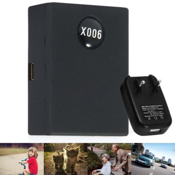eu plug Mini X006 Tracker Locator GSM 3 Bands Tracking for Cars Kids Elder Pets - EU Plug - intl