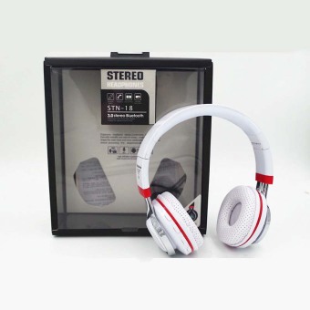 STN-18 Wireless Bluetooth Headphone Stereo LED Light (White)