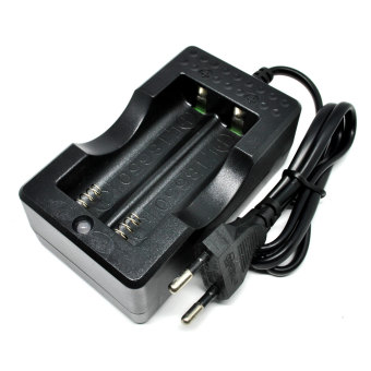 Moreno Cell Charger 18650 (Dual Battery Slot) - A-CC-02 Charger Baterai - Hitam