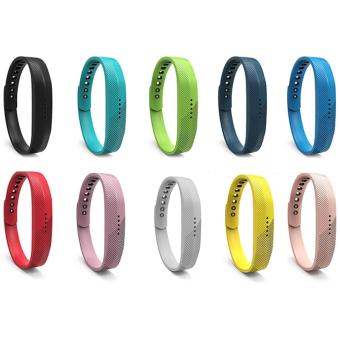 10 PCS Fashion Silicone Replacement Wristband Wrist Bands Watch Band Accessories for Fitbit Flex 2 - intl