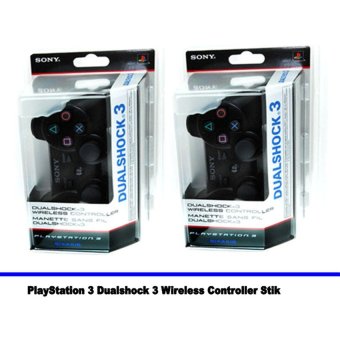 Paket Hemat : 2pcs Stik Wireless Ps3 / Sony PlayStation 3 Dualshock 3 Wireless Controller Stik
