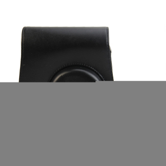 Tali bahu tas kulit kamera Retro kasus bundel untuk Fujifilm Instax Mini 8 hitam)