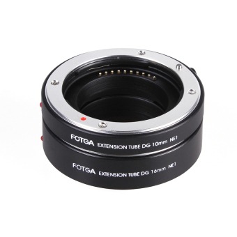 Fotga Macro AF Auto Focus Extension DG Tube 10mm 16mm Set RingMetal Mount for Sony E-mout NEX NEX-6 A7R A3000 Camera