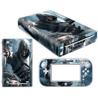 Bluesky Assassins Creed Nintendo Wii U Skin NEW CARBON FIBER system skins faceplate decal mod (Intl)
