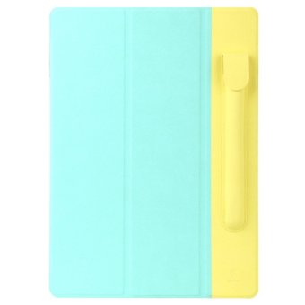 Baseus Terse Leather Case Flip Cover iPad PRO With Pen Bag - Original - Hijau / Kuning