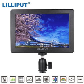 LILLIPUT A7 7\" Full HD IPS Screen Camera-Top Monitor 1920 * 1200 Resolution HD In & Loop-out Peaking Filter False Color Histogram Image Flip Pixel to Pixel Functions for CCTV Monitoring & Making Movies for DSLR & Full HD Camcorder - intl