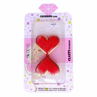 Fashion Case Glitter Love Casing for Samsung J310 - Red