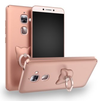 New 360 Protection Housing For Letv LeEco Le 2 Le Pro 2 Case Ultra-thin Hard Matte PC Back Cover with Phone Stand Holder(Rose Gold) (...)-intl