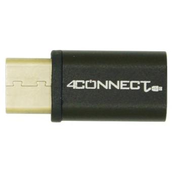 4Connect Micro to Type C adapter converter -Black