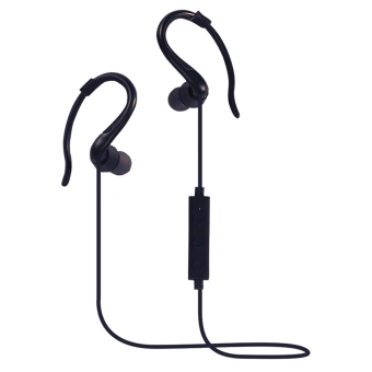 Vococal Wireless Bluetooth 4,1 kebisingan membatalkan daya tarik Magnet di telinga peregang Stereo (hitam)