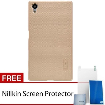 Nillkin Untuk Sony Xperia Z5 Super Frosted Shield - Gold + Gratis Nillkin Screen Protector