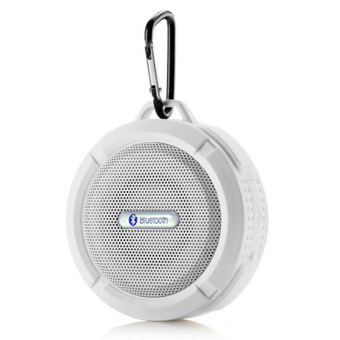C6 Portable Wireless Bluetooth Speaker Sucker Waterproof Subwoofer (White) - Intl - Intl