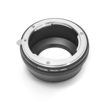 Fotga Adapter for Nikon F AI Lens to Panasonic Olympus Micro 4/3 M4/3 Camera (Black)