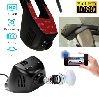 HD 1080P Hidden Wifi Car DVR Vehicle Camera Video Recorder Dash Cam Night Vision - intl