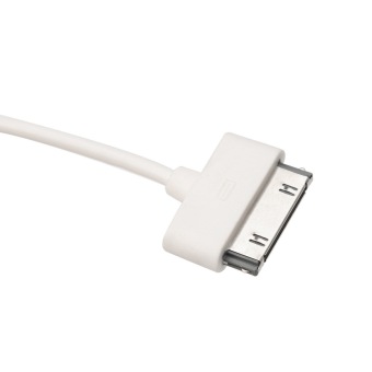 POSSBAY 45cm 3in1 USB Data Cable Sync Charger Cord White For Samsung iPhone Android SmartPhone Tablet