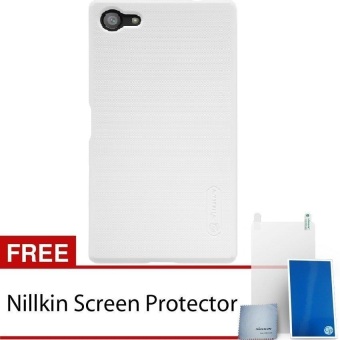 Nillkin Untuk Sony Xperia Z5 Compact Super Frosted Shield - Putih + Gratis Nillkin Screen Protector