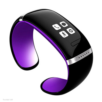 Acediscoball Smart Watch LED Bluetooth Bracelet With Call Answer SMS Reminding Music Player (Purple)