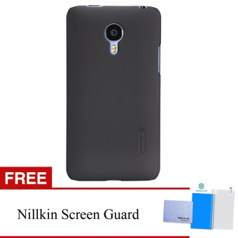 Nillkin For Meizu MX4 Pro Super Frosted Shield Hard Case Original - Hitam + Gratis Anti Gores Clear