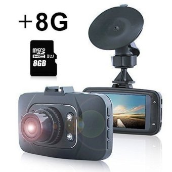 DVR Recorder GS8000 Full HD 1080P Car DVR Include 8GB Card 2.7 120Degree HDMI Camcorder Vehicle Camera with Night Vision & MotionDetection G-Sensor Dash Cam Supporting Up to 32 GB -Black - intl