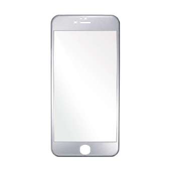 Titanium Alloy Full Collor Tempered Glass Front and Back Iphone 6 Plus - Silver