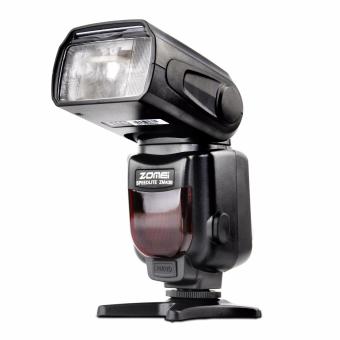 Zomei ZM430 Professional Manual Speedlite Flashlight with LCD Display Hard Flash Diffuser GN56 for Canon Nikon DSLR Camera Black Color - intl