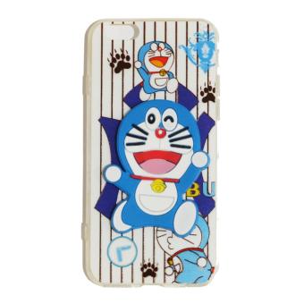 Case Doraemon For Apple iPhone6 / iPhone 6 / Iphone 6G / iPhone 6S / iPhone Ukuran 4.7 Inch Softshell Doraemon + Standing Doraemon Soft Case / Soft Back Case / Sillicone / Casing Handphone / Casing HP - 1
