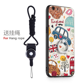 3D untuk nyeri handphone Oppo R9s penutup telepon Silicon case telepon + Film anti gores - Internasional