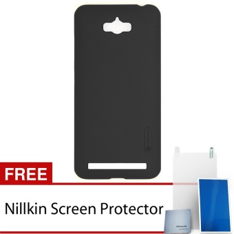 Nillkin Frosted Shield Hard Case Original untuk Asus Zenfone2 Max (ZC550KL) - Hitam + Gratis Nillkin Screen Protector