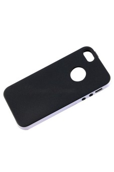 Moonar Hybrid Rugged Rubber Gel Matte Case Cover For iPhone 5/5s - Black