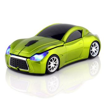 Ajusen 3D Hot Wireless Mouse Sports Car Shaped 2.4Ghz Optical Mouse Mice Car Mause 1200DPI For PC Laptop Computer - intl