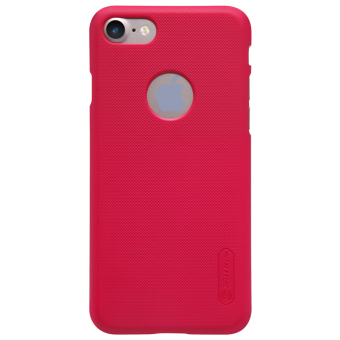 Nillkin Frosted Shield Hard Case Original For IPhone 7 - Merah + Free Screen Protector Nillkin