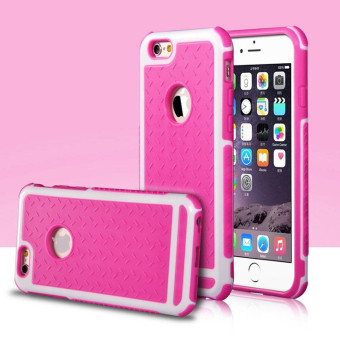 For Apple iPhone 6 / 6s Case Rubber TPU Silicone Shockproof Back Cover Case Anti-knock Phone Case（rose）