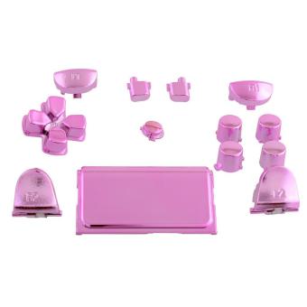Hot Full Buttons Mod Kits Chrome Pink For Sony PS4 Controller Gamepad - intl