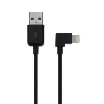 SUNSKY 2M Elbow 8 Pin to USB Data Charging Cable for iPhone 6 / 6 Plus / 5 / 5S / 5C iPad Mini 3 / 2 / 1 iPad 4 / Air / Air 2 (Black)