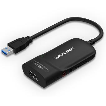 Wavlink USB 3.0 to DisplayPort Adapter Support 4K Resolution UHD Ultra-High-Definition External Video Adapter Video Graphics Adapter for Multiple Monitors up to 3840x2160 Supports Windows 10/8/8.1/7 - intl
