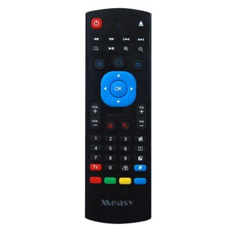 Measy Portable Mini 4 in 1 2.4G Wireless Qwerty Keyboard Fly Mouse IR Learning Remote Controller 3-Gsensor & 3-Gyrowith Sensor for Android Smart TV/IPTV/Networked set-top Box/Mini PC/Android TV Box/HTPC/PCTV/Xbox 360 - intl