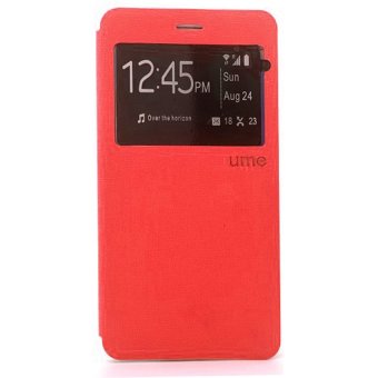 Ume Flip Cover Oppo R7 Lite - Merah