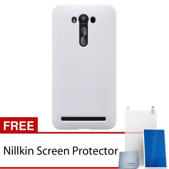 Nillkin Asus Zenfone 2 Laser ZE550KL Super Frosted Shield Hard Case - Original - Putih + Gratis Nillkin Screen Protector