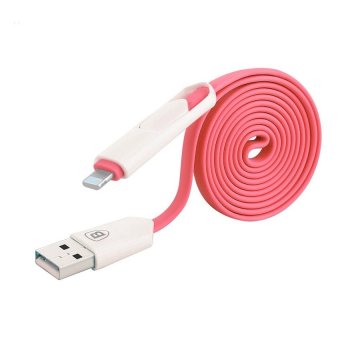 Baseus 2 in 1 Micro USB & Lightning USB Cable 1 Meter - Merah
