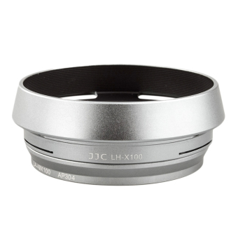 JJC LH-JX100 Silver Metal Lens Hood Adapter Ring for Fujifilm X100 X100S X100T Replace AR-X100 - intl