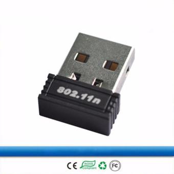 Mini 150M USB WiFi Wireless LAN 802.11 n/g/b Adapter Nano Network Card(Black) - intl