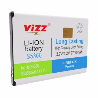 Vizz Battery Double Power for Samsung S5360/S5368/5380/Young/S6102/Young Duos/S5300 [2700 mAh]