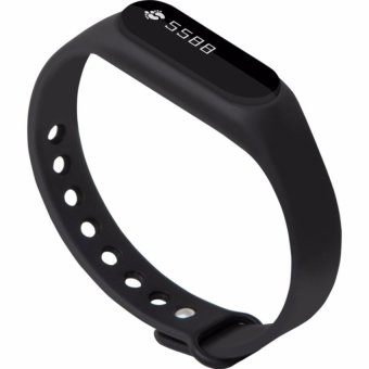QCT-H5 waterproof IP67 High-quality Smart/IntelligentSportData/Heart Rate Recording Sleep Quality Monitoring SmartAlarmClock Call/Wechat/Qq/Message Reminding Touch Screen FitnessMotionBracelet Durable Smart Wristband Step Pedometer Black - intl